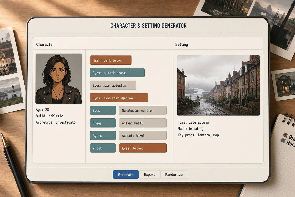Character & Setting Generator