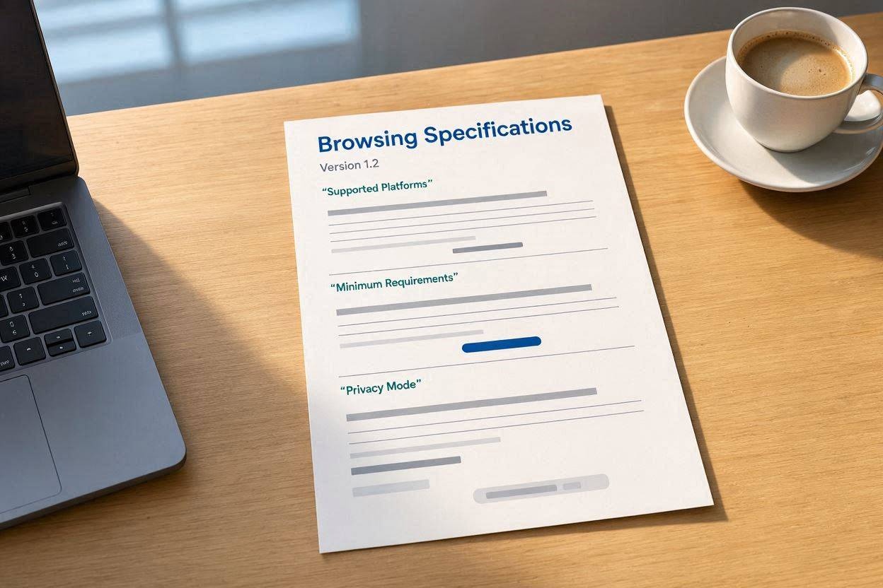 Search Specifications